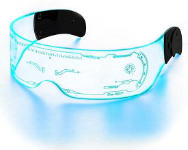 Nash 近未来 サングラス LED ネオン ライト 色が変わる サイバー ゴーグル 眼鏡 コスプレ