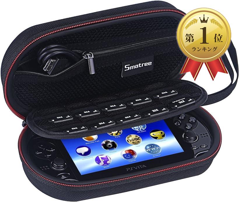 Smatree  PS Vita PS1000 2000 PSP3000とアクセサリー用 ストレージケース P100 7.8x 4.4x 2.4 インチ MDM Black