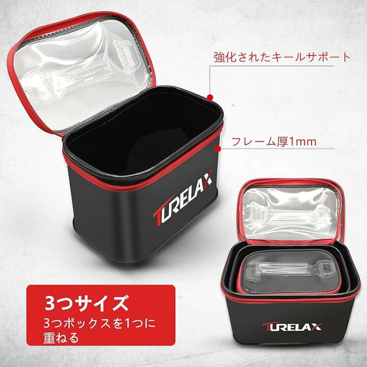 楽天市場 タックルボックス 3つセット Eva 釣りミニバッカン 収納ボックス タックルケース ルアーケース 透明な上蓋 ソフトな持ち手 持ち運び便利 多機能 ホワイト Mdm ホワイト S M L Ohstore