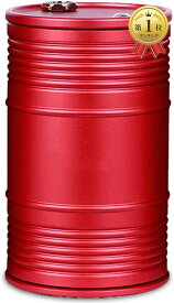 【楽天ランキング1位入賞】灰皿 車 ふた付き ドラム缶 携帯灰皿 赤( 赤)