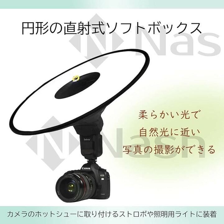 楽天市場 楽天ランキング1位入賞 クリップオン ストロボ 用 円形 ソフトボックス クイック 折りたたみ ディフューザー 黒 Ohstore