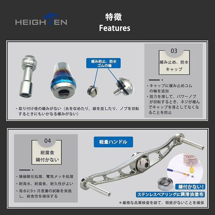 楽天市場 ベイト リール ハンドル 9色 70航空アルミ製 シマノ ダイワ アブガルシア 通用 ベイトリール Aurora 115ガンメタル06 73 Mdm ガンメタル 115mm Ohstore