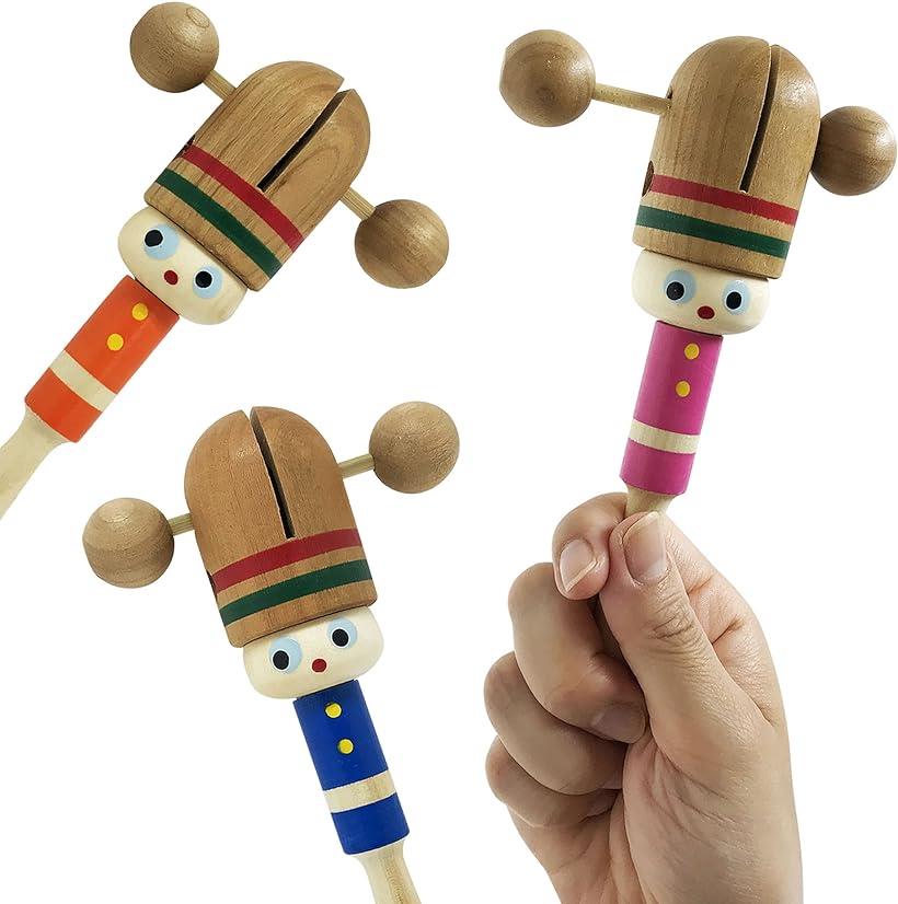 欲しいの なつかし玩具入門セット カチカチ 赤ちゃん あやし 木のおもちゃ ぐずり泣き 対策 安全 日本製 カチカチ3個セット