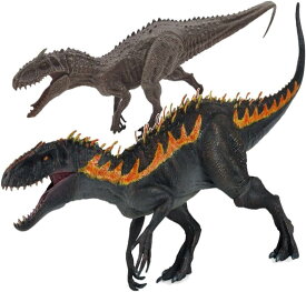 恐竜 フィギュア セット インドミナスレックス 子供インドミナスレックス おもちゃ プレゼント 6+ 黒インドミナス＋子供ミナス