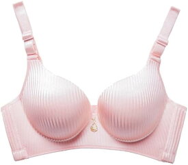 ブラ 極厚パット パッド入り パット付き ノンワイヤー シームレス コスプレ コスチューム (ピンク, 80)