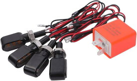 【楽天ランキング1位入賞】小型 LED ウインカー アンバー 4個 リレー付 マイクロ ミニ ウィンカー ランプ 車検対応 ホンダ ヤマハ スズキ カワサキ バイク 各種 適合 汎用品