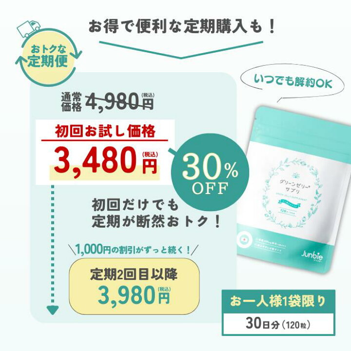 楽天市場】＼SALE☆1000円OFFクーポン／【公式】グリーンゼリー サプリ 