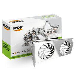 INNO3D GeForce RTX 4060 Ti 16GB Twin X2 OC WHITE グラフィックボード 代引き不可 お取り寄せ【新品】
