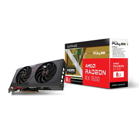 SAPPHIRE PULSE RADEON RX 7600 GAMING 8GB GDDR6 SAP-PULSERX7600-8GB/11324-01-20G グラフィックボード 代引不可 お取り寄せ 【新品】