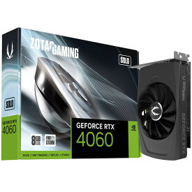 ZOTAC GAMING GeForce RTX 4060 8GB SOLO ZTRTX4060SOLO/ZT-D40600G-10L グラフィックボード 代引不可 お取り寄せ 【新品】