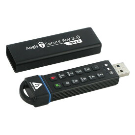 Apricorn Aegis Secure Key - USB 3.0 Flash Drive ASK3-30GB セキュアストレージ 代引不可 お取り寄せ【新品】