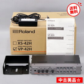 【中古】 Roland ビデオプロセッサー VP-42H 中古美品 動作確認済 送料無料 一ヶ月保証有 ローランド HDMI ビデオスイッチャー 映像合成