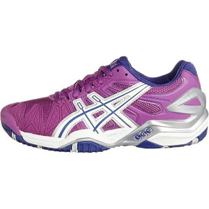 ASICS �A�V�b�N�X Lady Gel-Resolution5 ���f�B �Q�����]�����[�V����5 �e�j�X�V���[�Y �I�[���R�[�g�p ���f�B�[�X �E�B�����Y ���M�����[�^�C�v �s���N �p�[�v�� 23cm