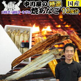 【国産】アナゴ・焼きあなご 中川屋の焼きあなごドッカ〜ンと10尾分！！（白焼き 蒲焼き きざみよりお選びください！）アナゴ料理 焼き 穴子 あなご 焼あなご 国産あなご 焼き穴子 焼きアナゴ【国内産】 父の日ギフト 贈り物 お歳暮 お中元