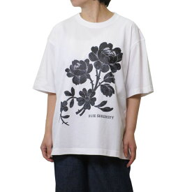 H.A.K(ハク) 5.6オンスコットン天竺「BLUE SERENITY」モチーフプリントTシャツ カットソー 花柄 フラワー レディース カラー 全2色 フリーサイズ HAK HAKKA ハッカ 【送料無料】 春 夏 服 GW ゴールデンウィーク おすすめ ファッション 旅行