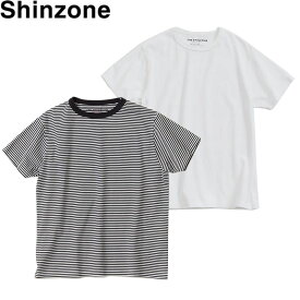 ご予約受付中 Shinzone(シンゾーン) 2パックTシャツ 2PAC T-SHIRTS カットソー 綿 レディース 半袖 無地 ボーダー 日本製 春 夏 服