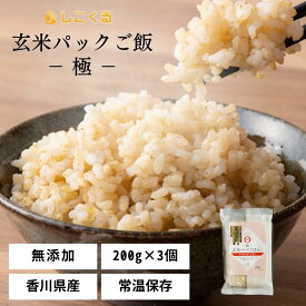 玄米 パック ご飯 200g×3食 もちもち 玄米 おいでまい 常温保存 保存食 レトルト食品