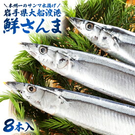 さんま サンマ 生さんま 【ご予約受付開始】【 鮮さんま 8本入 直送便 】 100g〜120g 送料無料 生サンマ 鮮サンマ 秋刀魚 お取り寄せグルメ 国産 岩手 三陸 ギフト 産地直送 秋 味覚 旬 9月以降サンマ漁次第で発送