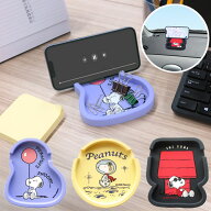 スヌーピー スマホスタンド トレイ スマホ立て 車 カー用品 小物