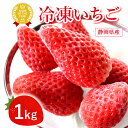 ＼最強翌日配送！／ 1kg 国産 冷凍いちご 冷凍フルーツ 苺 イチゴ 静岡産 紅ほっぺ あきひめ 章姫 ひんやりストロベリー フルーツ スイーツ 国産 冷凍 冷凍苺 いちご アイス デザート 人気 おすすめ おやつ おいもや ラッピング不可