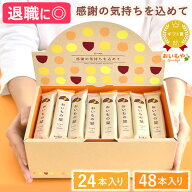 ＼最強翌日配送！／ プチギフト 退職 お菓子 お世話になりました お世話になりましたお菓子 24本 48本 個…