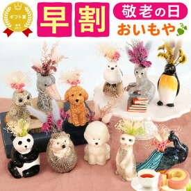 ＼早割！／ 敬老の日 ギフト プレゼント 花 動物 アニマル グッズ キャラクター ドライフラワー スイーツ お菓子 洋菓子 花とお菓子 60代 70代 80代 90代 おじいちゃん おばあちゃん 孫 孫から 送料無料 おいもや
