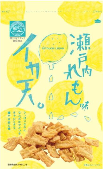 まるか食品 イカ天瀬戸内れもん味72g 4ケース 48袋 レモン味いか天 尾道いか天 瀬戸内ブランド認定商品 いか天れもん味
