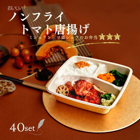 新発売 特別特価！【ミシュラン三ツ星シェフの鶏のトマトソース弁当40食】無添加 冷凍弁当 大山 鶏 高タンパク質 低糖質 減塩 低カロリー 冷凍 おかず 簡単 時短 レンジ 健康 保存食 ダイエット 制限 弁当 高品質 高齢者 大容量 業務用 会食用 寄付 支援 冷凍食品