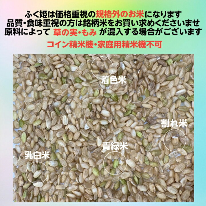 楽天市場】米 20Kg 送料無料 無洗米【ふく姫（中粒） 20kg】訳あり 