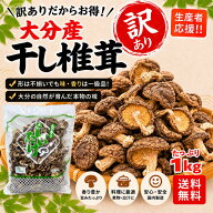 【訳あり】干し椎茸 しいたけ問屋メーカー直販価格 産地直送 大分産 菌床 訳あり椎茸 1kg しいたけ 干し…