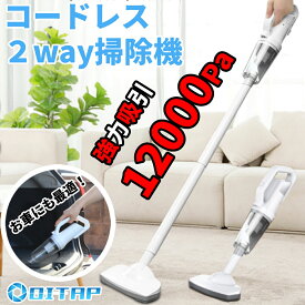 【レビューで1年保証】＼便利な2wayタイプ ／掃除機 スティックタイプ コードレス サイクロン ハンディクリーナー 強力吸引 車 超強力 USB充電式 軽量 軽い 小さい 卓上 パワフル おしゃれ 猫の毛 洗えるフィルター 猫砂 食べこぼし 小型 車用 紙パック不要