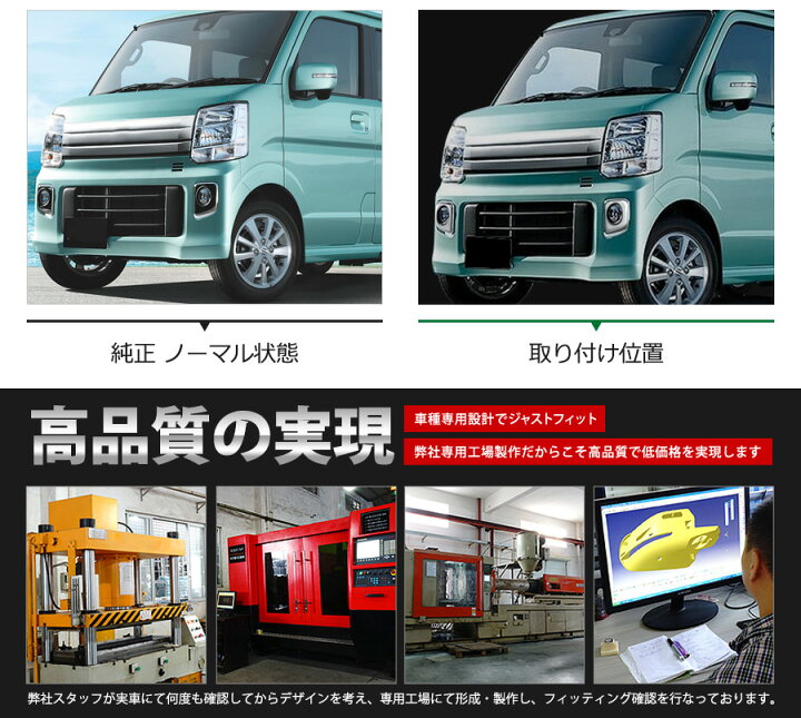 楽天市場】スズキ エブリイワゴン DA17W 2015年2月〜 フロント 