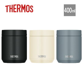 【月間優良ショップ】サーモス THERMOS 真空断熱スープジャー 0.4L (JED-400)＜ブラック/アイボリー/グレーグリーン＞｜冷たい麺 フルーツ アイスクリーム