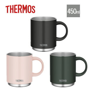 �y���ԗD�ǃV���b�v�z�T�[���X THERMOS �^��f�M�}�O�J�b�v 0.45L (JDS-451)���u���b�N/�t�H���X�g�O���[��/�x�[�W���s���N���b