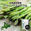 【月間優良ショップ】北海道 名寄産 露地グリーン アスパラ ＜ 2Lサイズ＞ 1kg ダンボール｜【5月中旬より順次出荷開…