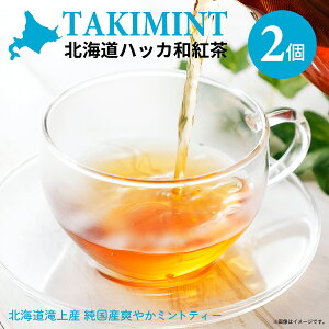 北海道ハッカ和紅茶 TAKIMINT 2個 (2g×6袋)×2|ミントティー ハッカ 滝上町 紅茶 ミント 和紅茶 国産 アイス ホット ギフト カジュアルギフト