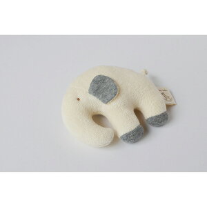 がらがら ぞう ガラガラ オーガニック コットン やわらか かわいい ぬいぐるみ 動物 きなり おもちゃ 鈴 ベビー 赤ちゃん 新生児 ギフト ベビーギフト プレゼント お祝い 出産祝い 誕生日 贈