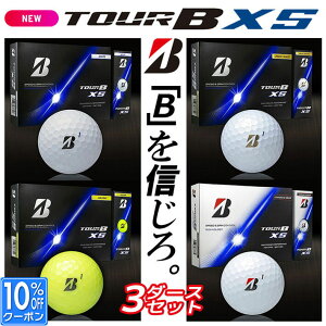 [2026�N���f��] 3�_�[�X�Z�b�g �u���a�X�g���S���t BRIDGESTONE GOLF 2026 TOUR B XS GOLF BALL �c�A�[�r�[ �G�b�N�X �G�X �S���t �{�[�� 4�F 3�_�[�X(36��) [���{���K�i]