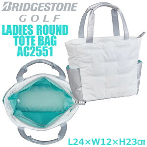 uaXgSt fBX Ehg[gobO fB[X/p StobO BRIDGESTONE GOLF LADIES ROUND TOTE BAG AC2551 WS(/Vo[) L24×W12 ×H23cm [{Ki] [2025Nf]