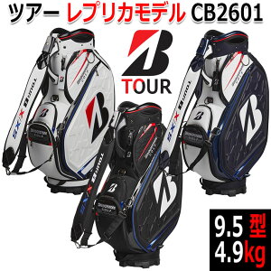 BRIDGESTONE GOLF �u���a�X�g���S���t �c�A�[���v���J���f�� �����Y �L���f�B�o�b�O �J�[�g�o�b�O �S���t�o�b�O TOUR REPLICA MODEL CADDY BAG CB2601 �J���[�F3�F 9.5�^ 47�C���`�Ή� 4.9kg �uTOUR B X/XS�v�A���f