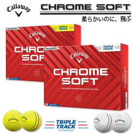 Callaway [キャロウェイ] 2024 CHROME SOFT [クロム ソフト] トリプル・トラック ボール (1ダース：12球)【2024年モデル】