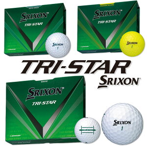DUNLOP SRIXON TRI-STAR GOLF BALL _bv XN\ gCX^[ St{[ 1_[X(12) zCgACO[Av~ApbVCG[ y{zy{Kizy2024N