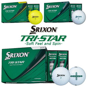 �_�����b�v 2026 �X���N�\�� �g���C�X�^�[ �S���t�{�[�� DUNLOP 2026 SRIXON TRI-STAR GOLF BALL 1�_�[�X(12��) 3�F [���{��] [���{���K�i] [2026�N���f��]
