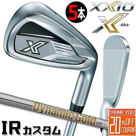 [メーカーカスタム] ダンロップ ゼクシオ X エックス アイアン 5本セット(＃6～9、PW) 右用 DUNLOP XXIO X -eks- IRON SET Dynamic Gold 85 スチールシャフト [日本正規品] [2024年モデル]