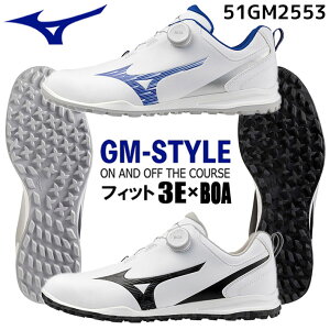 MIZUNO GOLF ~Ym St W[GX^C {A Y StV[Y GM-STYLE BOA MEN'S GOLF SHOES 51GM2553 2F 8TCY 3E BOA^Cv h y XpCNX [{Ki] [2025Nf]