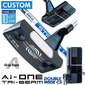 【メーカーカスタム】オデッセイ Ai-ONE TRI-BEAM パター 右用 STROKE LAB 90 スチールシャフト DOUBLE WIDE CS 日本正規品 [グリップタイプA]