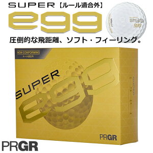 [�����񂹏��i] [������] �v���M�A PRGR NEW SUPER egg GOLF BALL �j���[ �X�[�p�[�G�b�O �S���t�{�[�� �p�[���z���C�g 1�_�[�X(12����) PYF-000 ���E���h���� �S���t�p�i [���[���K���O] [2026�N���f��