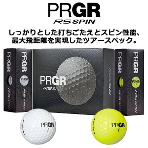[񂹏i] vMA PRGR St{[ RS SPIN(A[GX Xs) GOLF BALL zCg CG[ 1_[X(12) PYF-300 Eh Stpi [2024Nf]