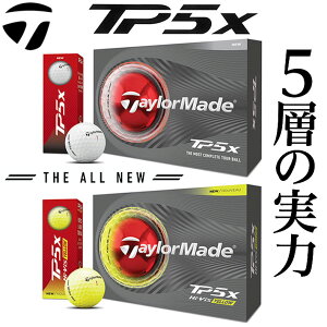 �e�[���[���C�h 2026 TaylorMade TM26 TP5x �e�B�[�s�[�t�@�C�u �G�b�N�X �S���t�{�[�� �z���C�g �C�G���[ 1�_�[�X(12����) [2026�N���f��]