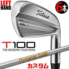 【レフティ/左用】【メーカーカスタム】タイトリスト T100 2023 アイアン 6本セット(#5-P) Dynamic Gold 105 スチールシャフトTitleist 日本正規品